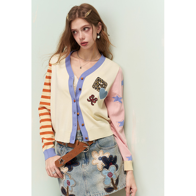 ELFSACK เสื้อคาร์ดิแกนถักแบบอส - Embroidery Cream บทวิจารณ์และราคา