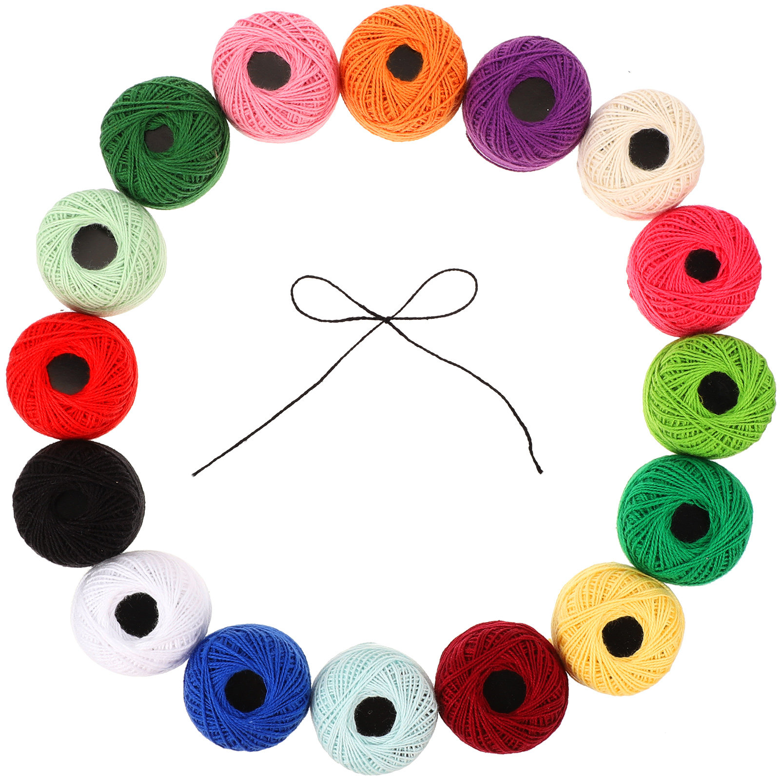 ชุดด้ายปักผ้าฝ้าย 16 ม้วน หลาก - Embroidery Kit บทวิจารณ์และราคา