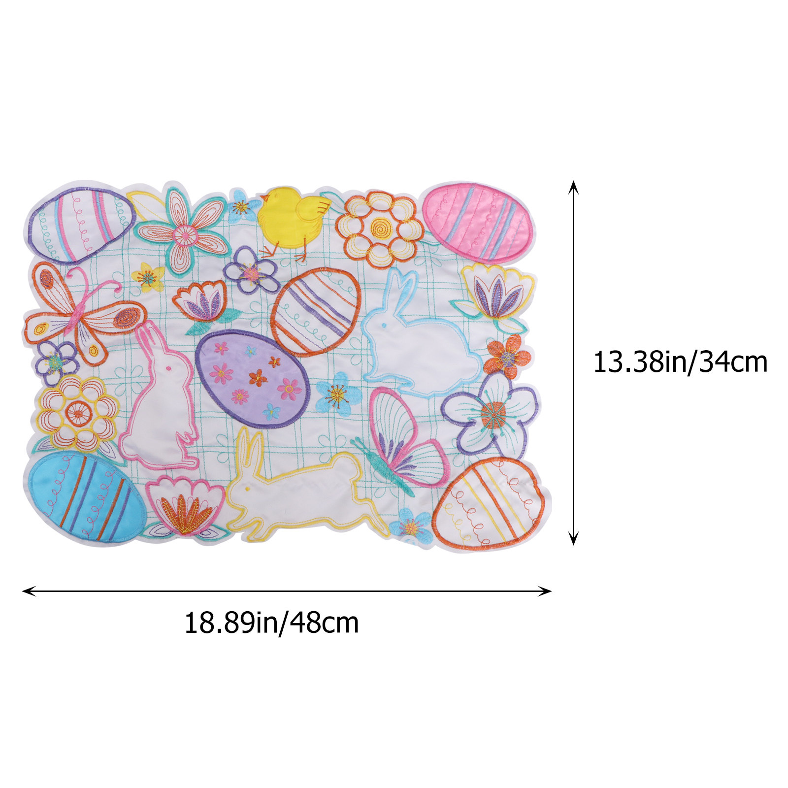 แผ่นรองจานรูปไข่อีสเตอร์ลายกระ - Embroidery Kitchen บทวิจารณ์และราคา
