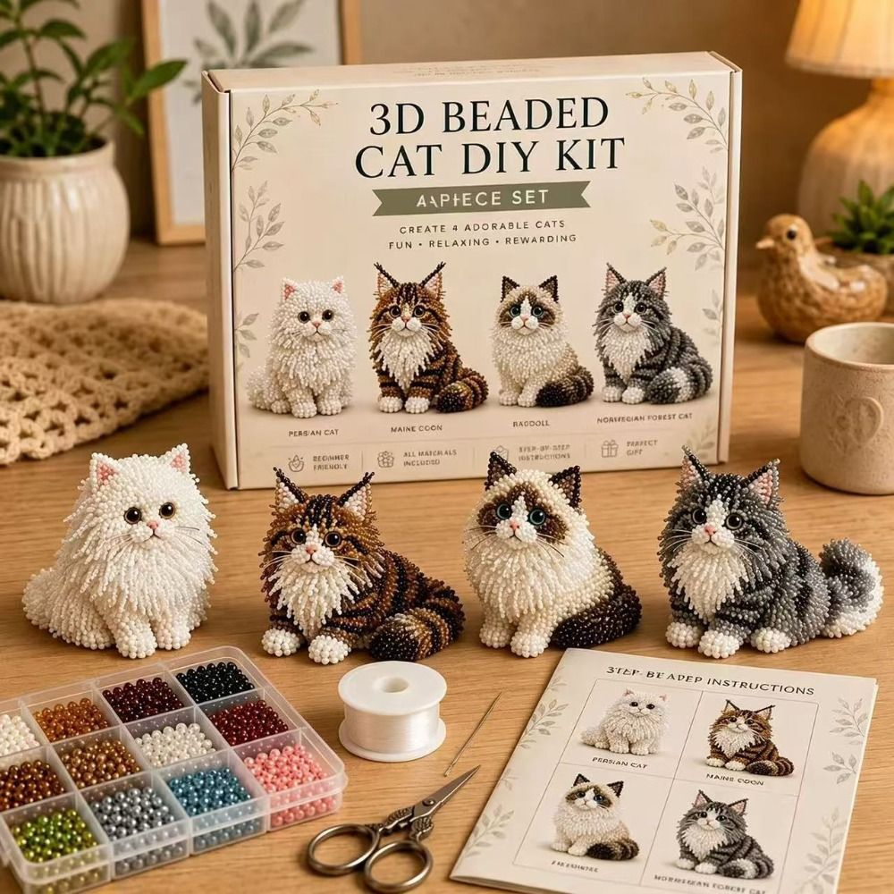 ชุดงานฝีมือปักลูกปัดรูปสัตว์ D - Embroidery Kit Set บทวิจารณ์และราคา