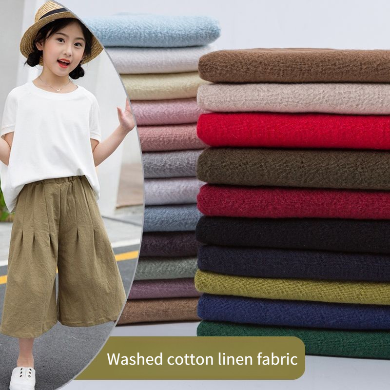 ผ้าฝ้ายลินินเครปสำหรับฤดูร้อน  - Linen Fabric Natural บทวิจารณ์และราคา