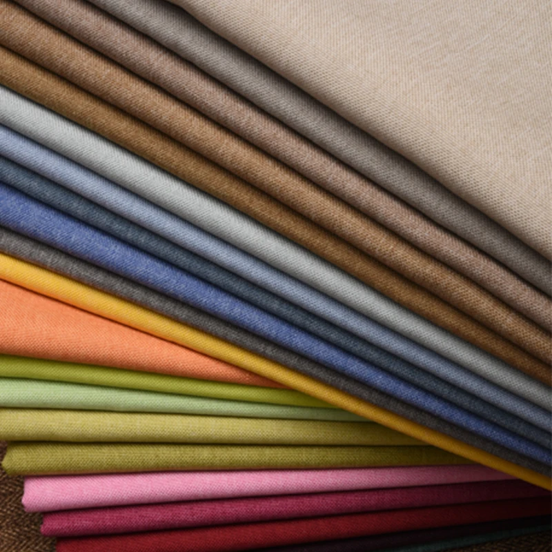 หนาผ้าฝ้ายผ้าลินินผ้าโดยเมตรสํ - Linen Fabric Natural บทวิจารณ์และราคา