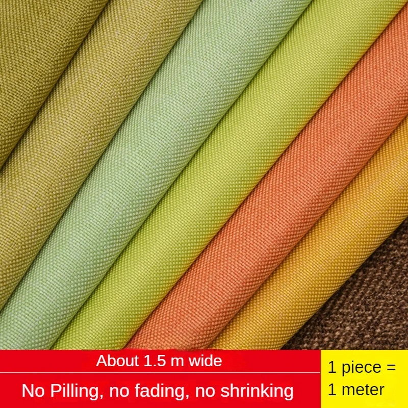 หนาผ้าฝ้ายผ้าลินินผ้าโดยเมตรสํ - Linen Fabric Natural บทวิจารณ์และราคา