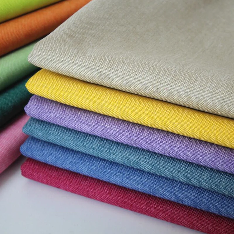 หนาผ้าฝ้ายผ้าลินินผ้าโดยเมตรสํ - Linen Fabric Natural บทวิจารณ์และราคา