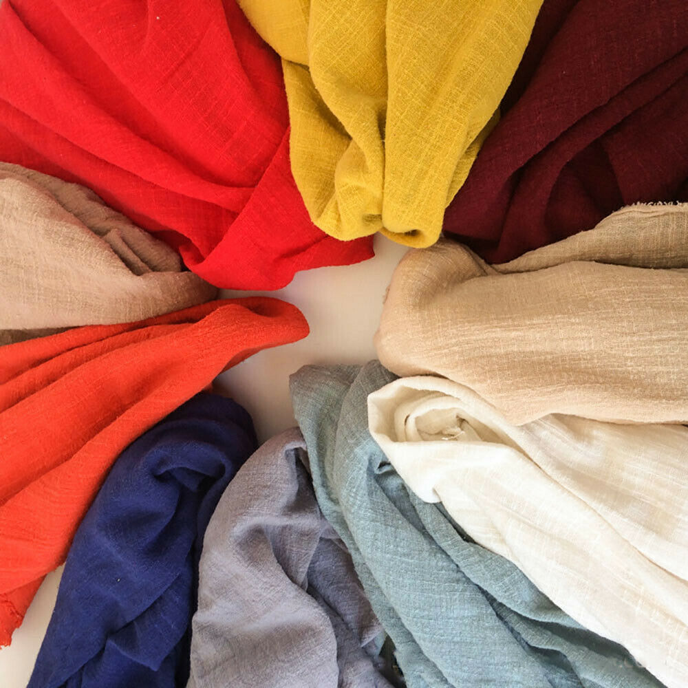 ผ้าลินินคอตตอนเครปเนื้อบางสีสั - Linen Fabric Natural บทวิจารณ์และราคา